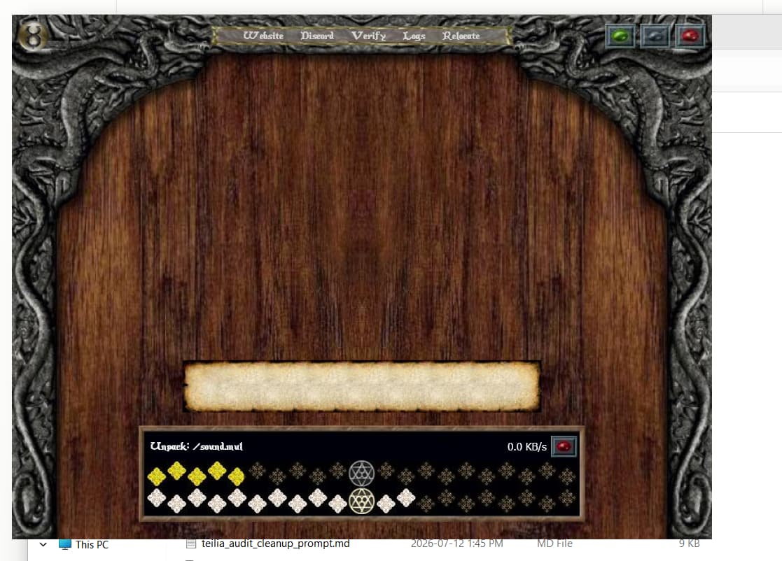 Interface du launcher