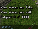 La commande .statut